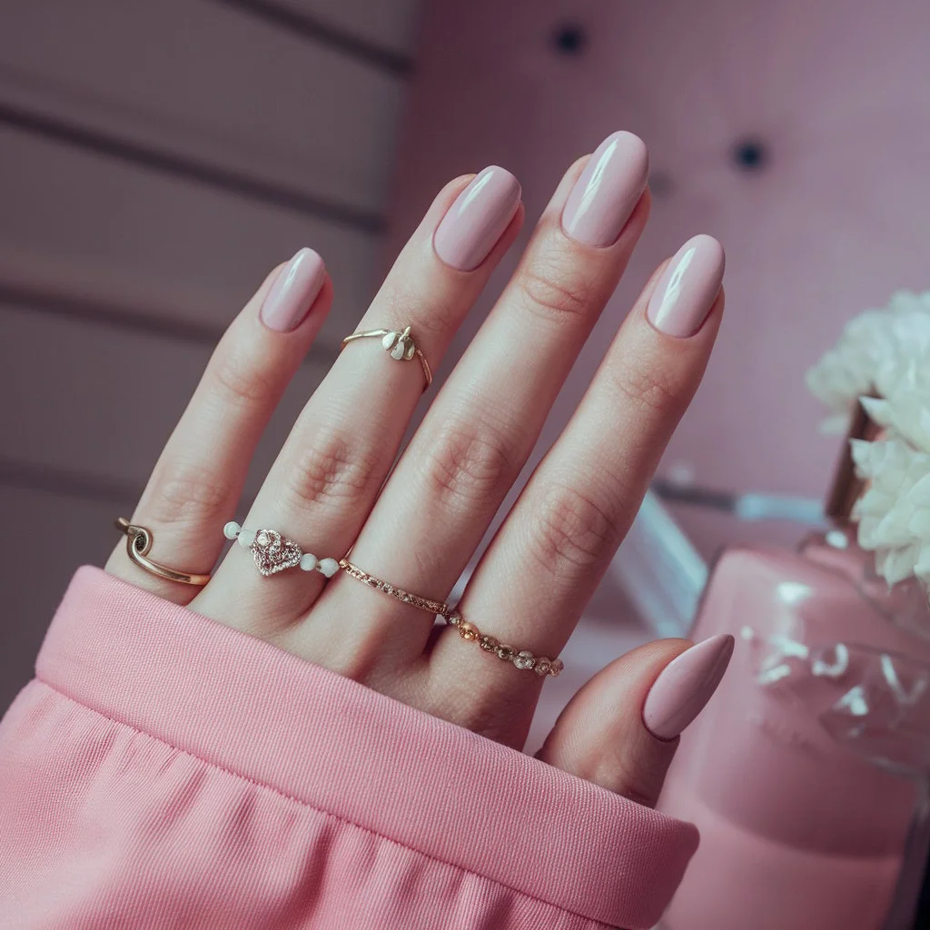 Pink Nude Nails